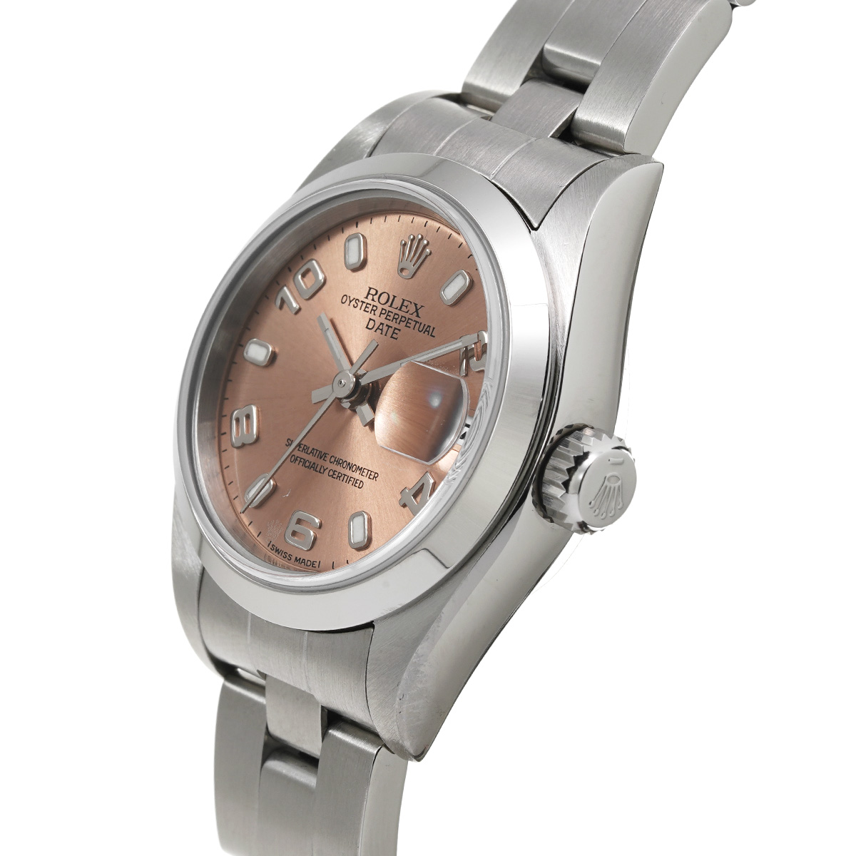 ロレックス オイスターパーペチュアル デイト 79160 ピンク レディース 時計 【中古】【wristwatch】