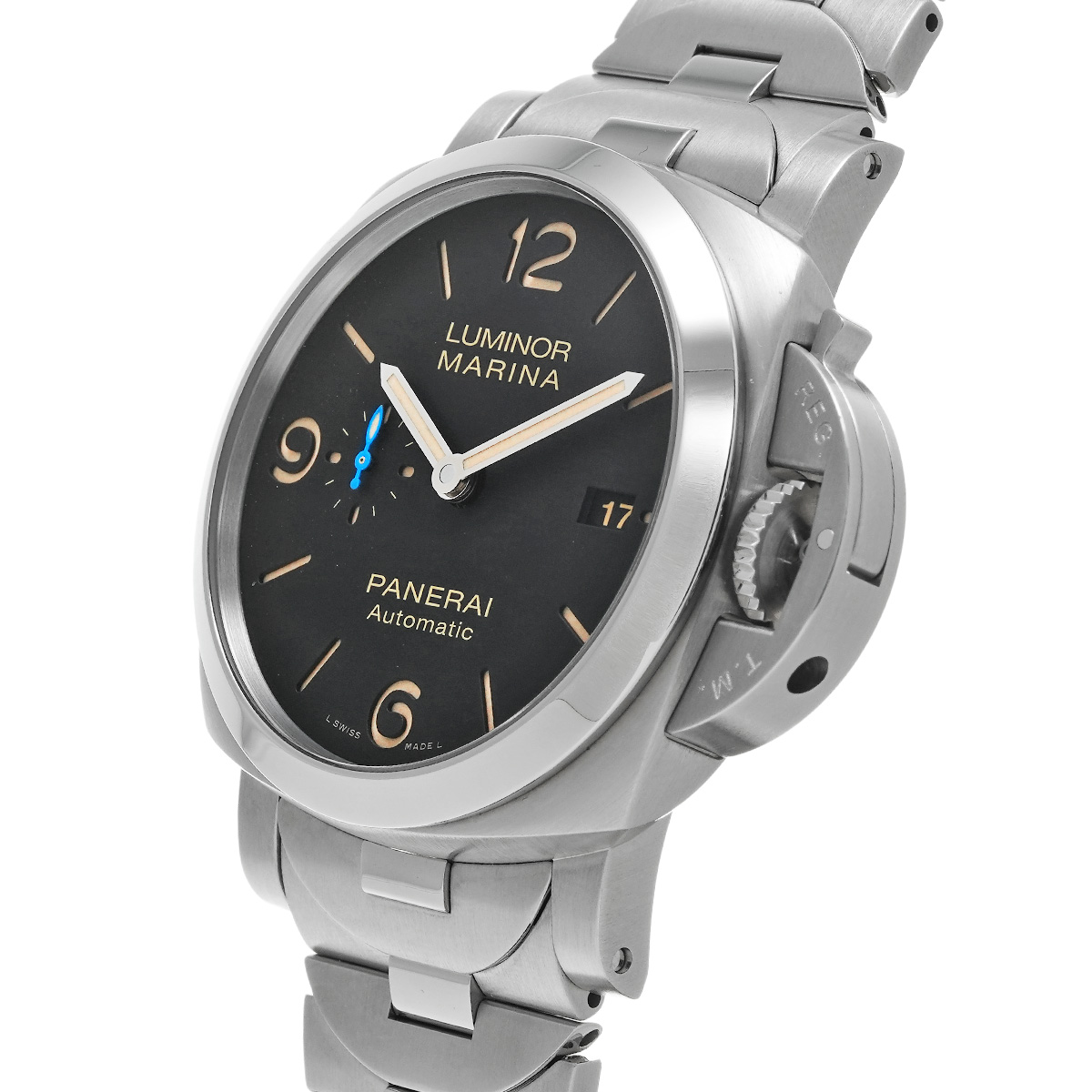 パネライ ルミノールマリーナ 1950 3デイズ アッチャイオ PAM00723 ブラック メンズ 時計 【中古】【wristwatch】