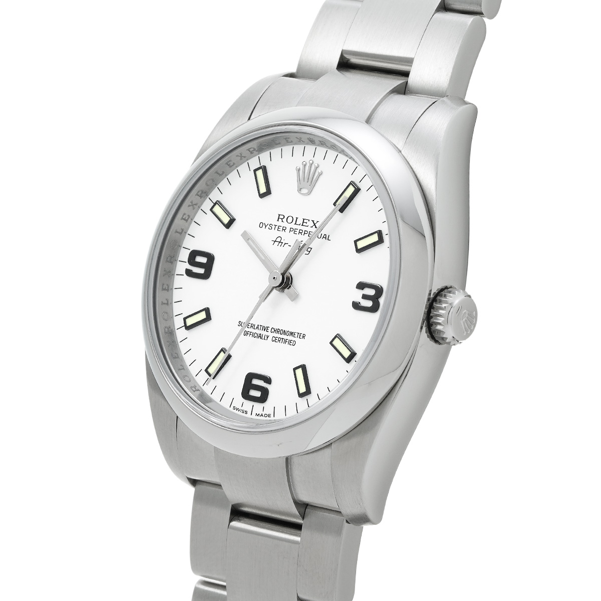 ロレックス ROLEX 114200 Z番(2006年頃製造) ホワイト メンズ 腕時計