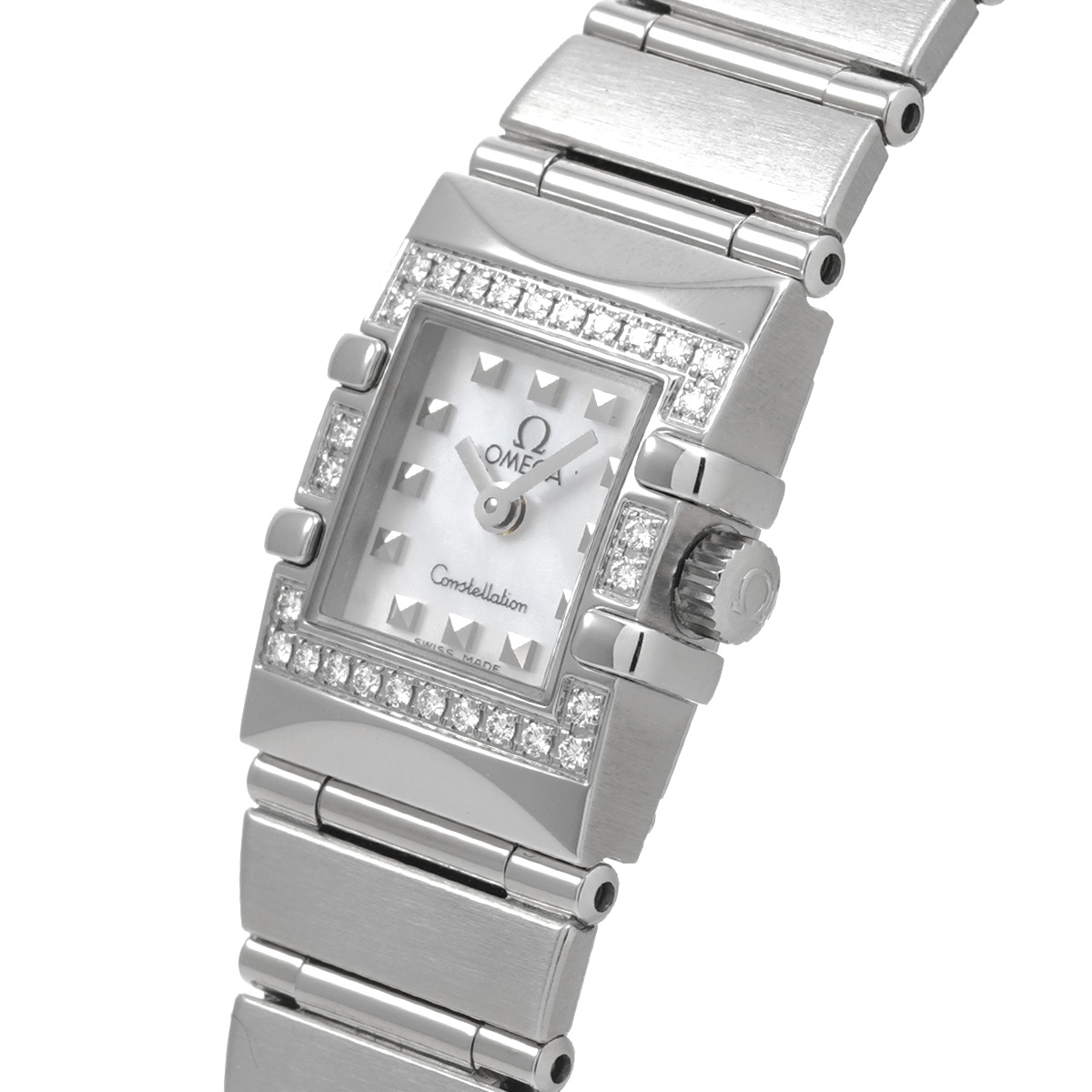 ファッション小物オメガ OMEGA 1535.71 ホワイトシェル レディース 腕時計