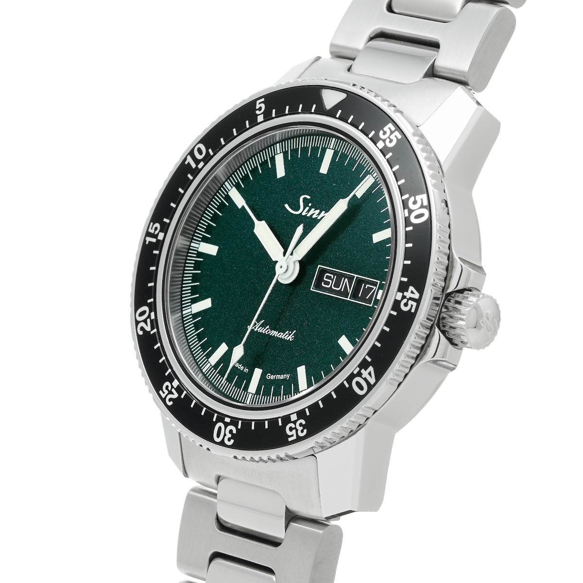 ジン Sinn 104.ST.SA.IG メタリックグリーン メンズ 腕時計