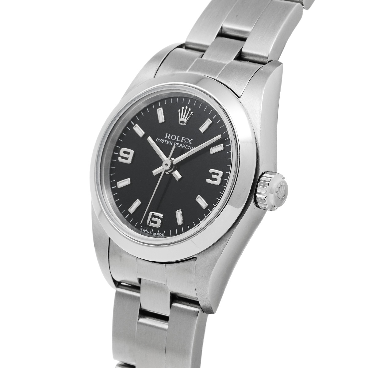 ロレックス ROLEX 76080 Y番(2003年頃製造) ブラック レディース 腕時計
