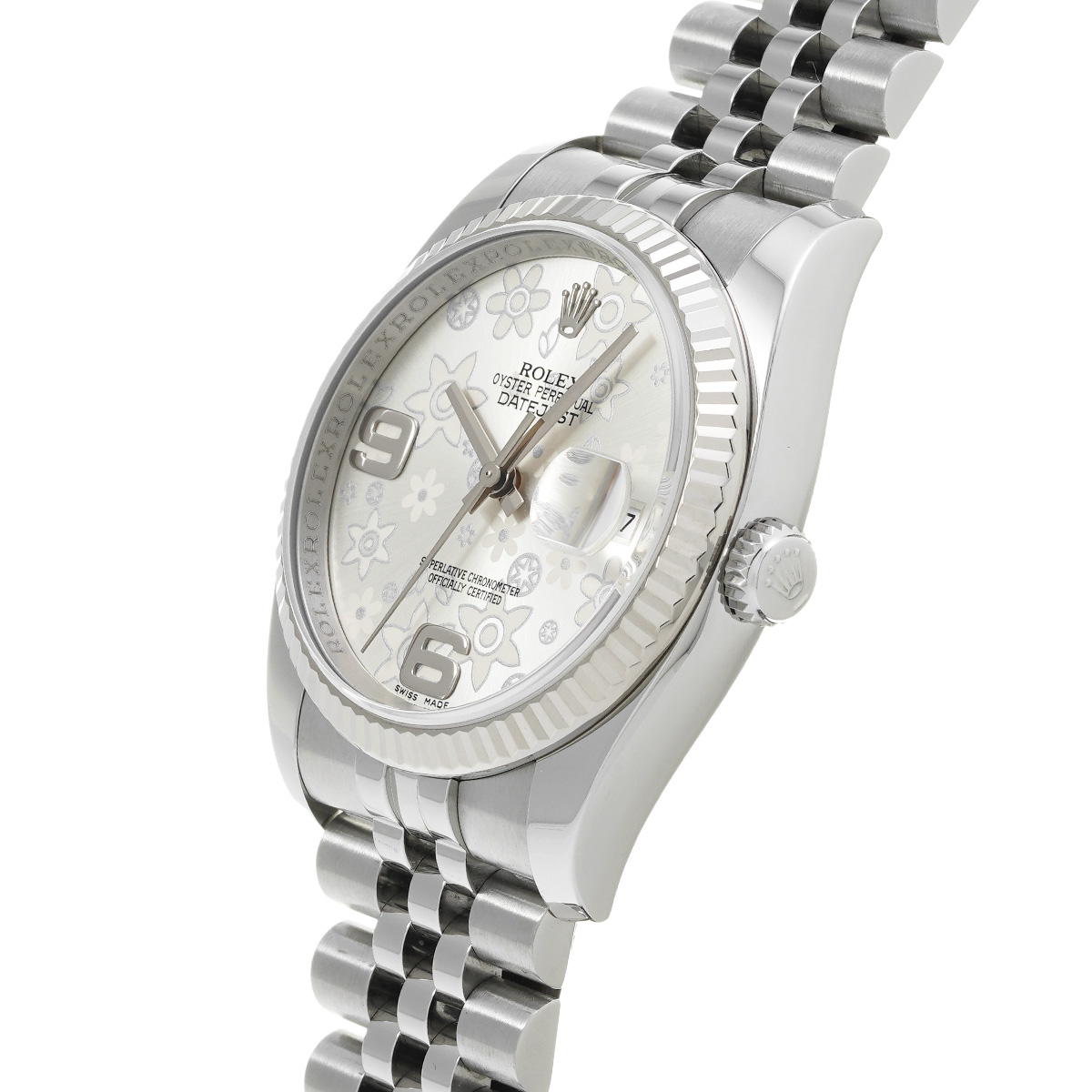 ロレックス ROLEX 116234 ランダムシリアル シルバーフラワー メンズ 腕時計
