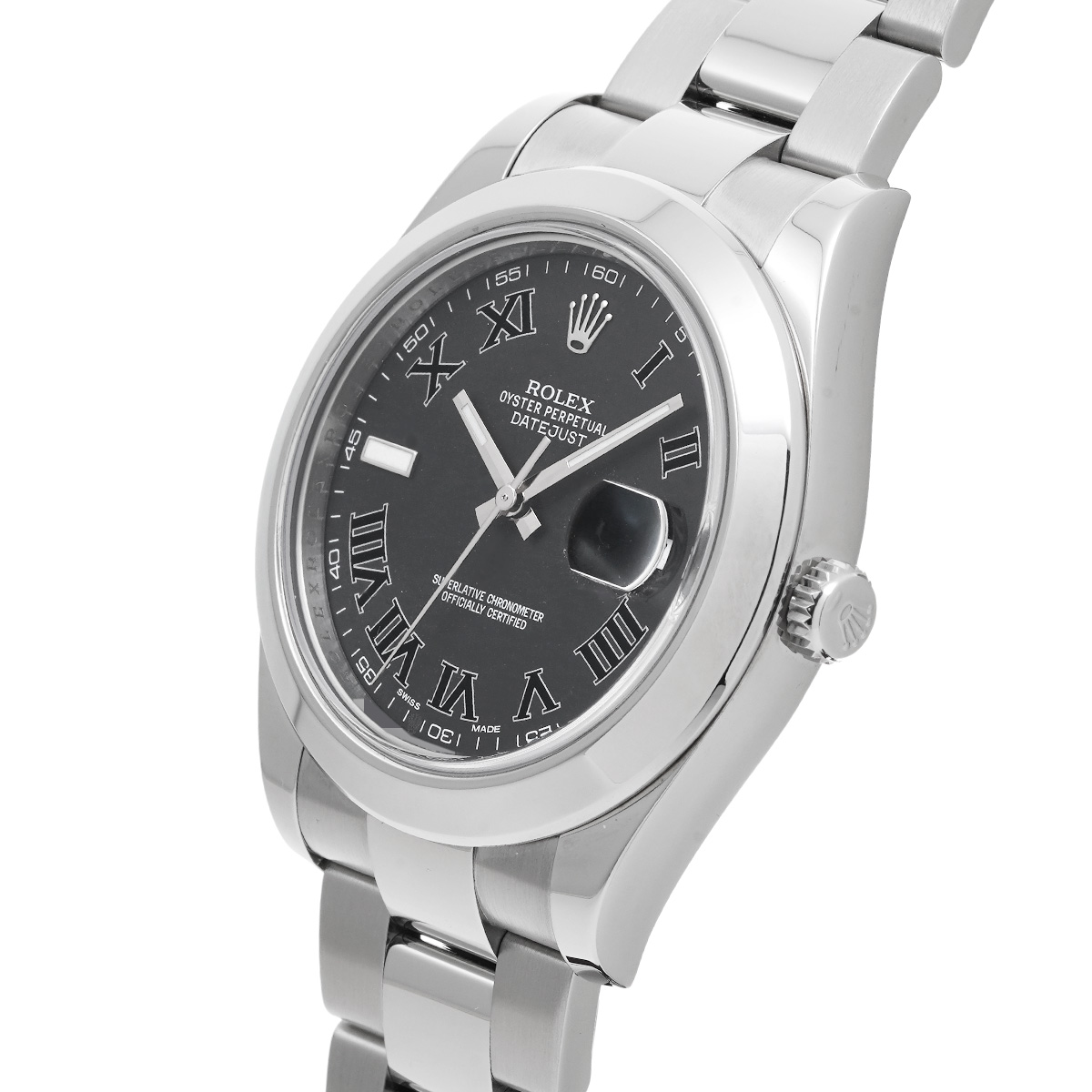 ロレックス / ROLEX デイトジャスト II 116300 ブラック メンズ 時計 【中古】【wristwatch】