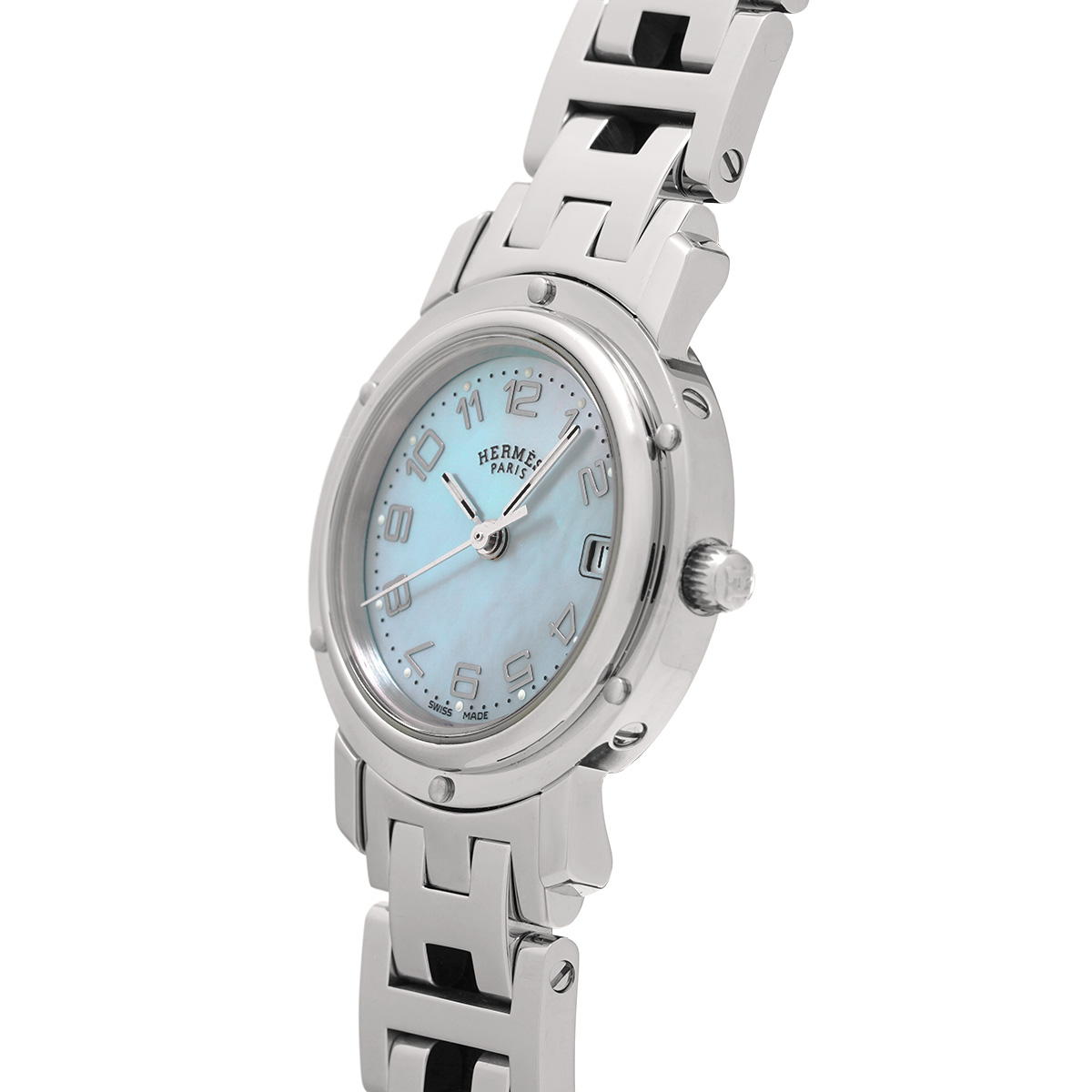 12,960円エルメス　クリッパー　CL4.210 レディース腕時計