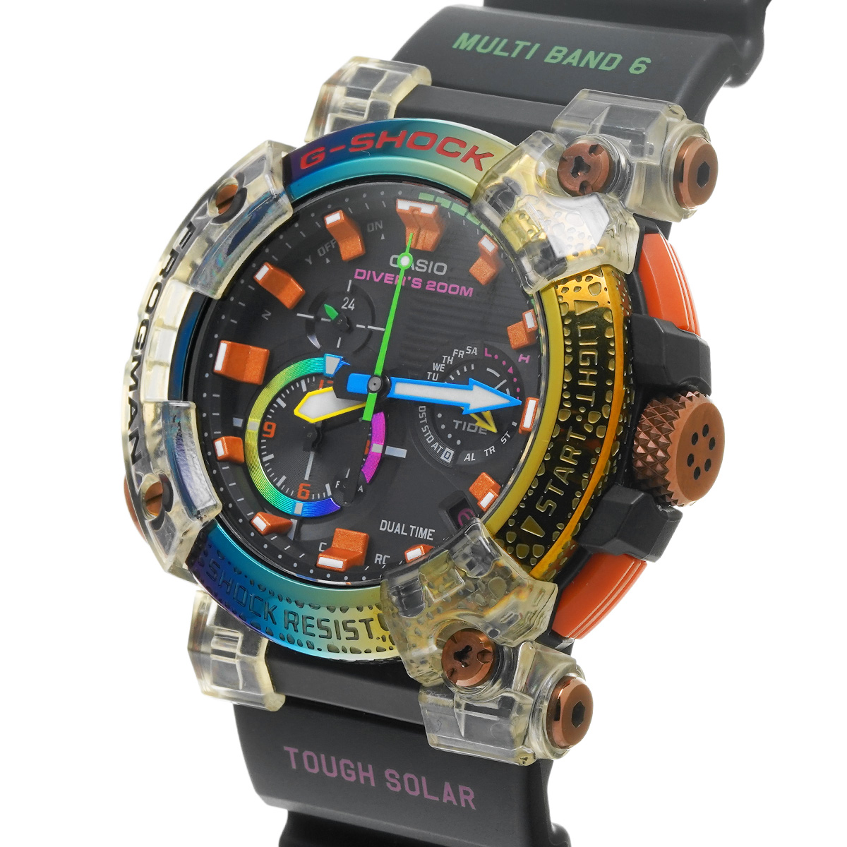 カシオ G-SHOCK フロッグマン ボルネオ・レインボー・トード GWF-A1000BRT-1AJR ブラック メンズ 時計  【中古】【wristwatch】