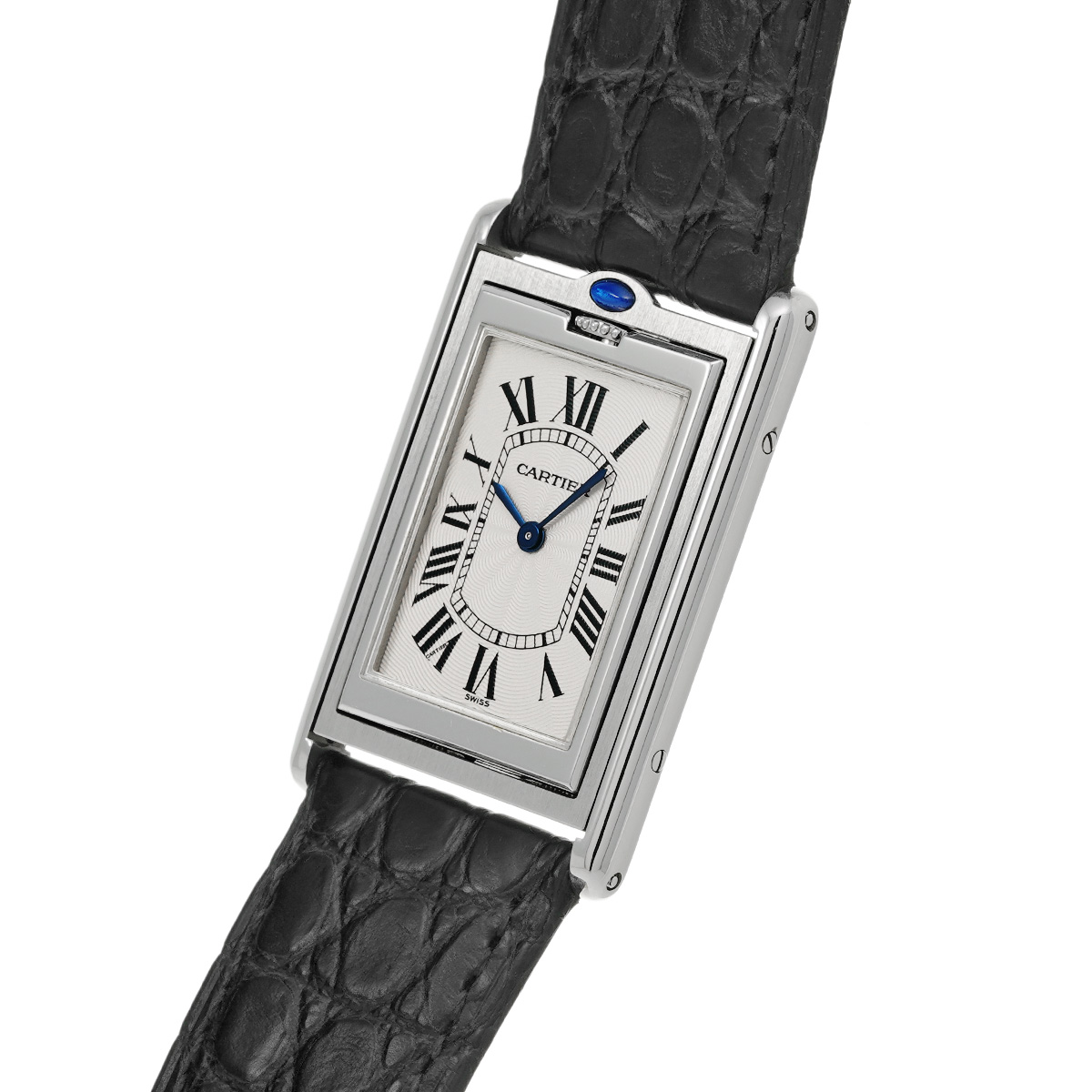 【限定品定番】カルティエ風デザイン腕時計 シルバー×ブラック 腕時計(デジタル)