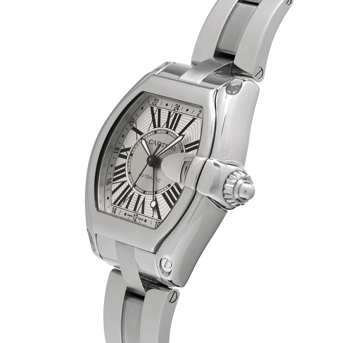 カルティエ ロードスター GMT W62032X6 シルバー メンズ 時計 【中古】【wristwatch】:  ブランド時計｜WATCHNIAN(ウォッチニアン)公式通販/旧一風騎士