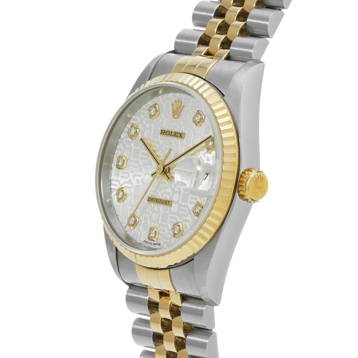 ロレックス★３コマ★16233G★ROLEX ロレックス デイトジャスト 16233G シルバーコンピュータ