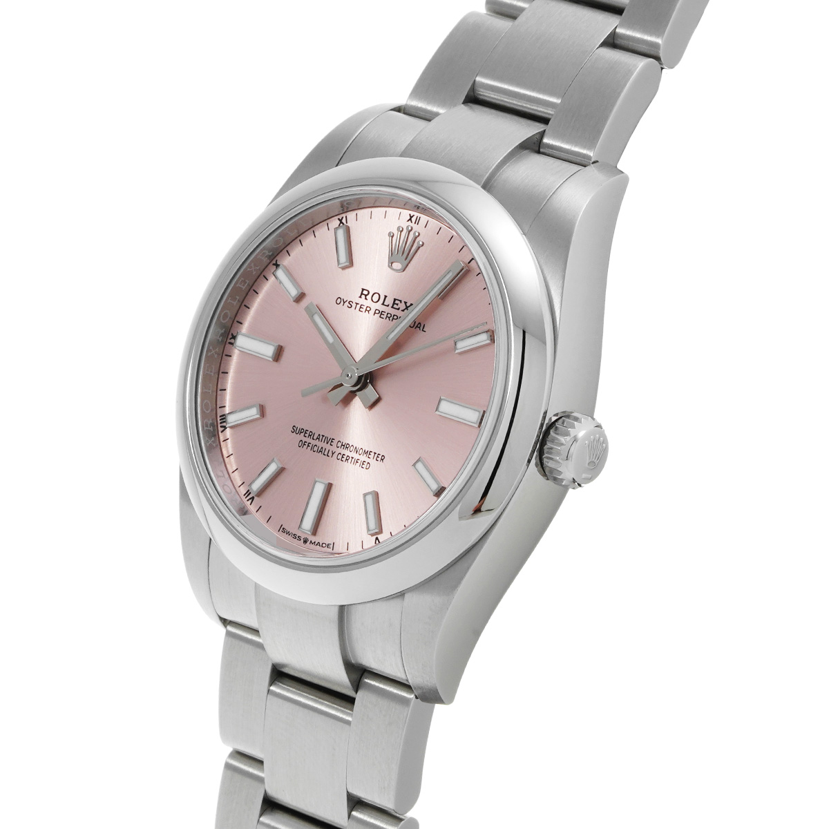 ロレックス ROLEX オイスターパーペチュアル ピンク　レディース　腕時計 ロレックス オイスターパーペチュアル 34 124200 ピンク ユニ