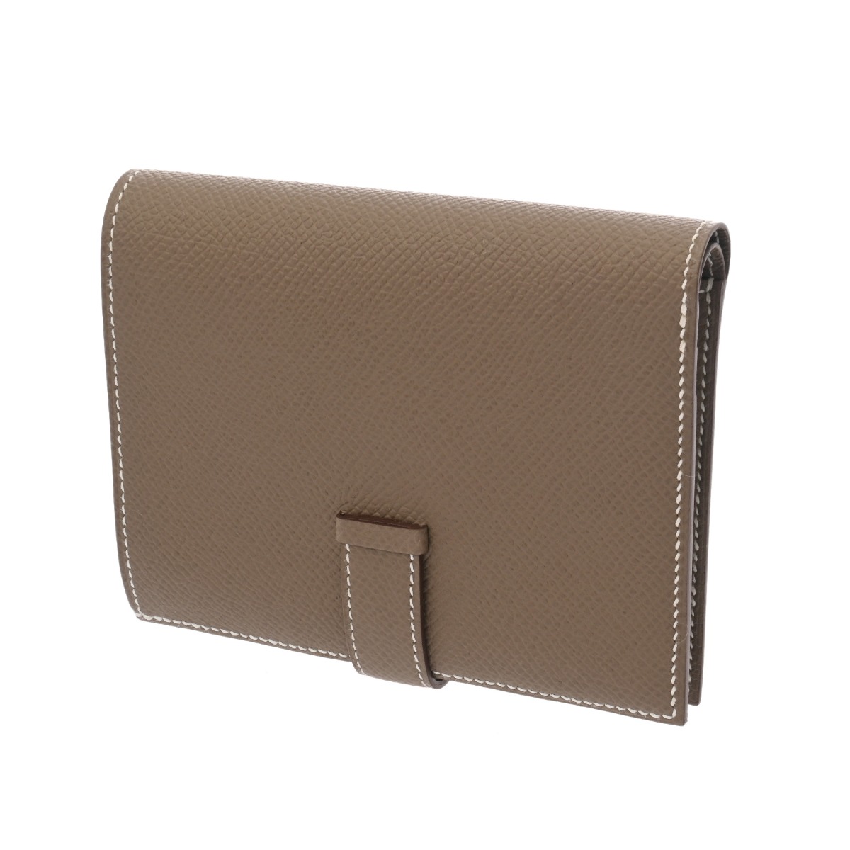 エルメス ベアン コンパクト エトゥープ ヴォーエプソン レディース