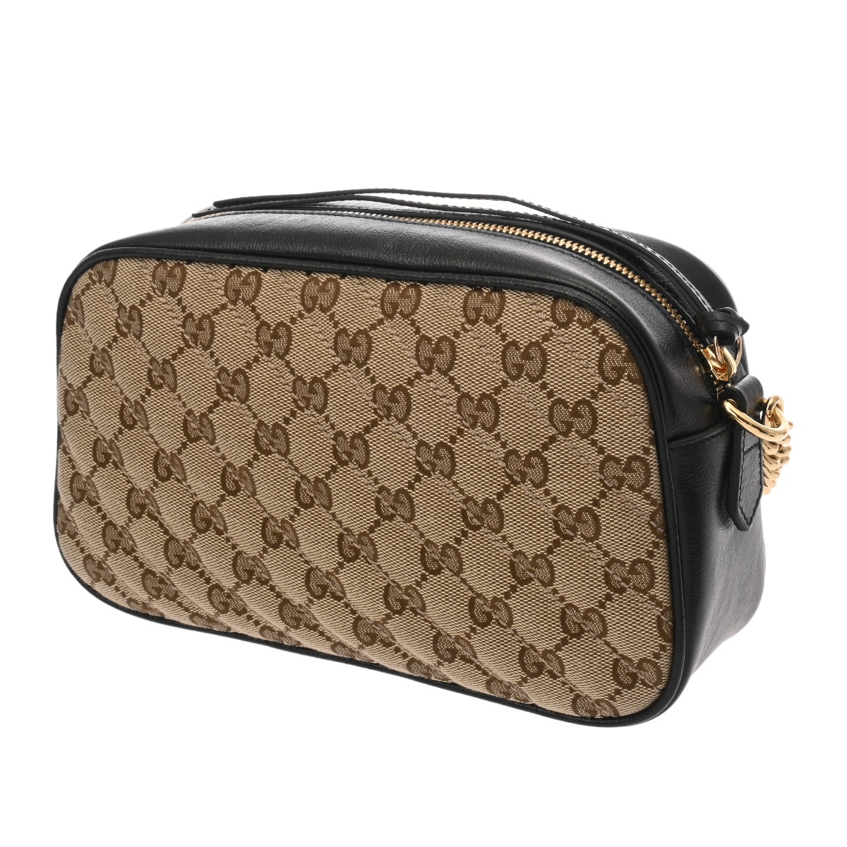 グッチ スモール カメラバッグ GGモーメント ベージュ/エボニー