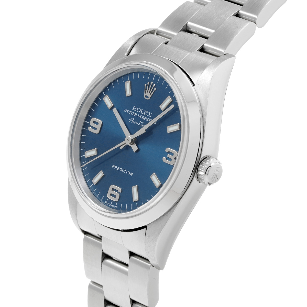 ロレックス エアキング 14000M ブルー メンズ 時計 【中古