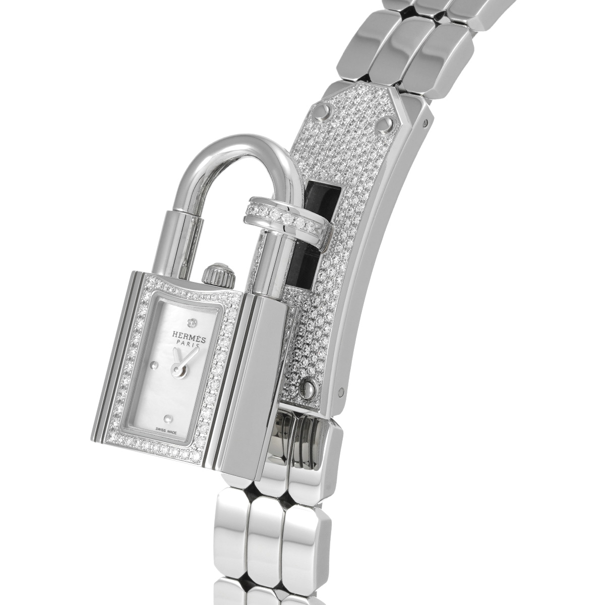 エルメス ケリーウォッチ KE4.131.212 ホワイトシェル レディース 時計  