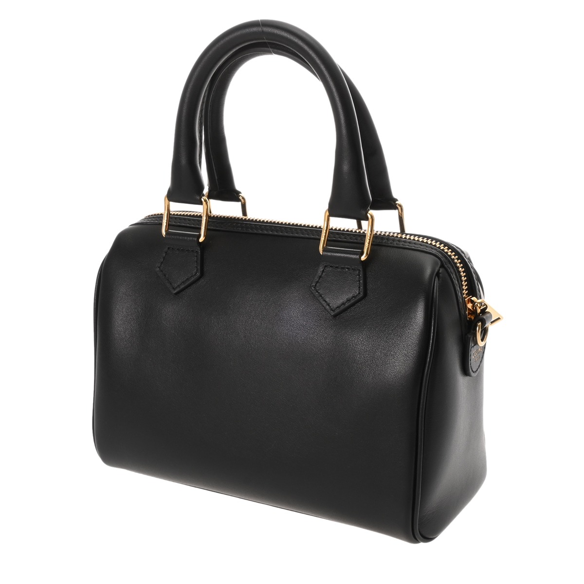 セリーヌ スモール ボストン ブラック 113773DU3.38NO スムースカーフ