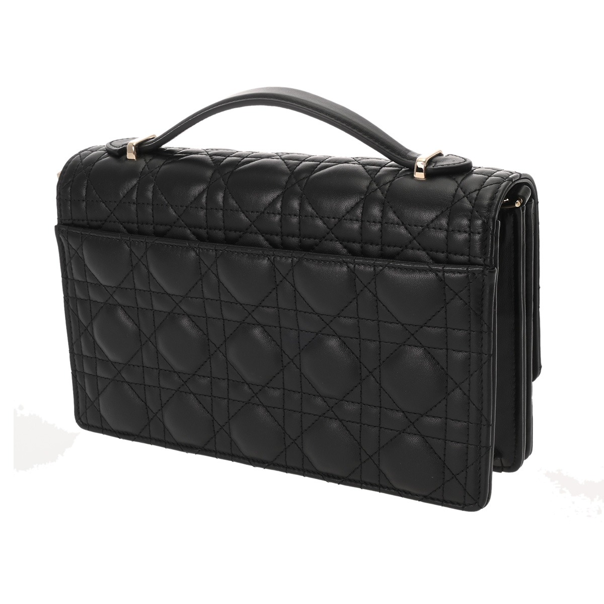 ディオール カナージュ My Dior トップハンドルバッグ ブラック