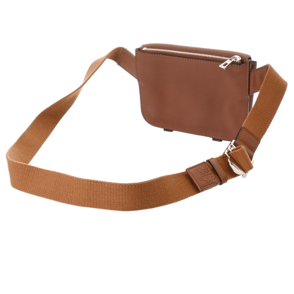 ロエベ ミリタリーバムバッグ コニャック 317.12AB23 ソフトグレイン