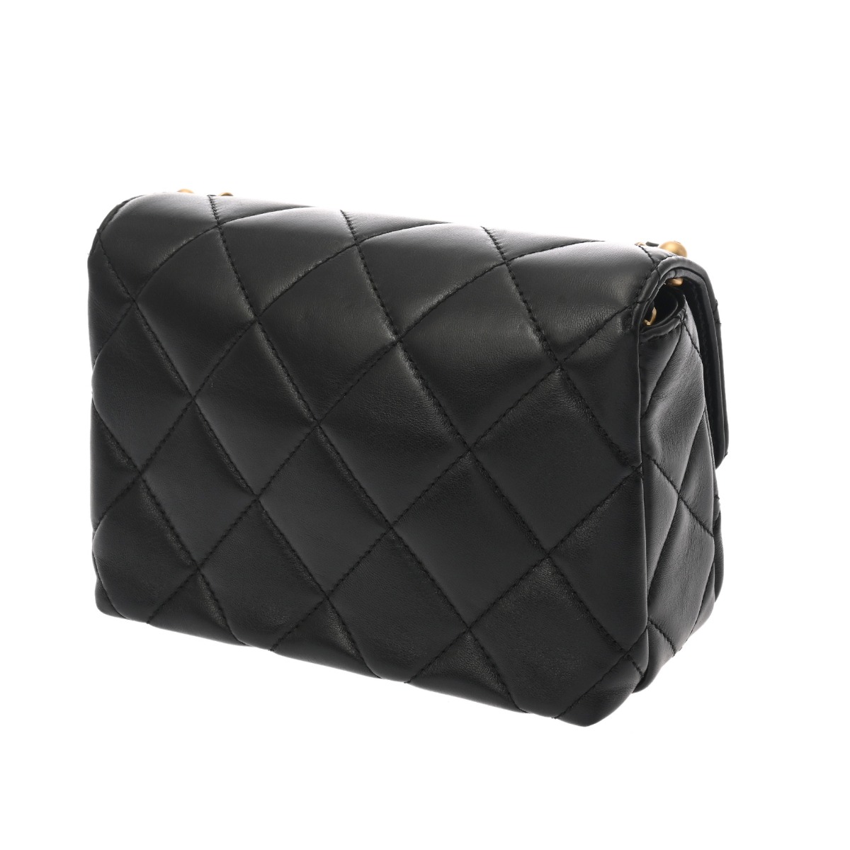 シャネル マトラッセ ミニ フラップ バッグ ブラック AS4986