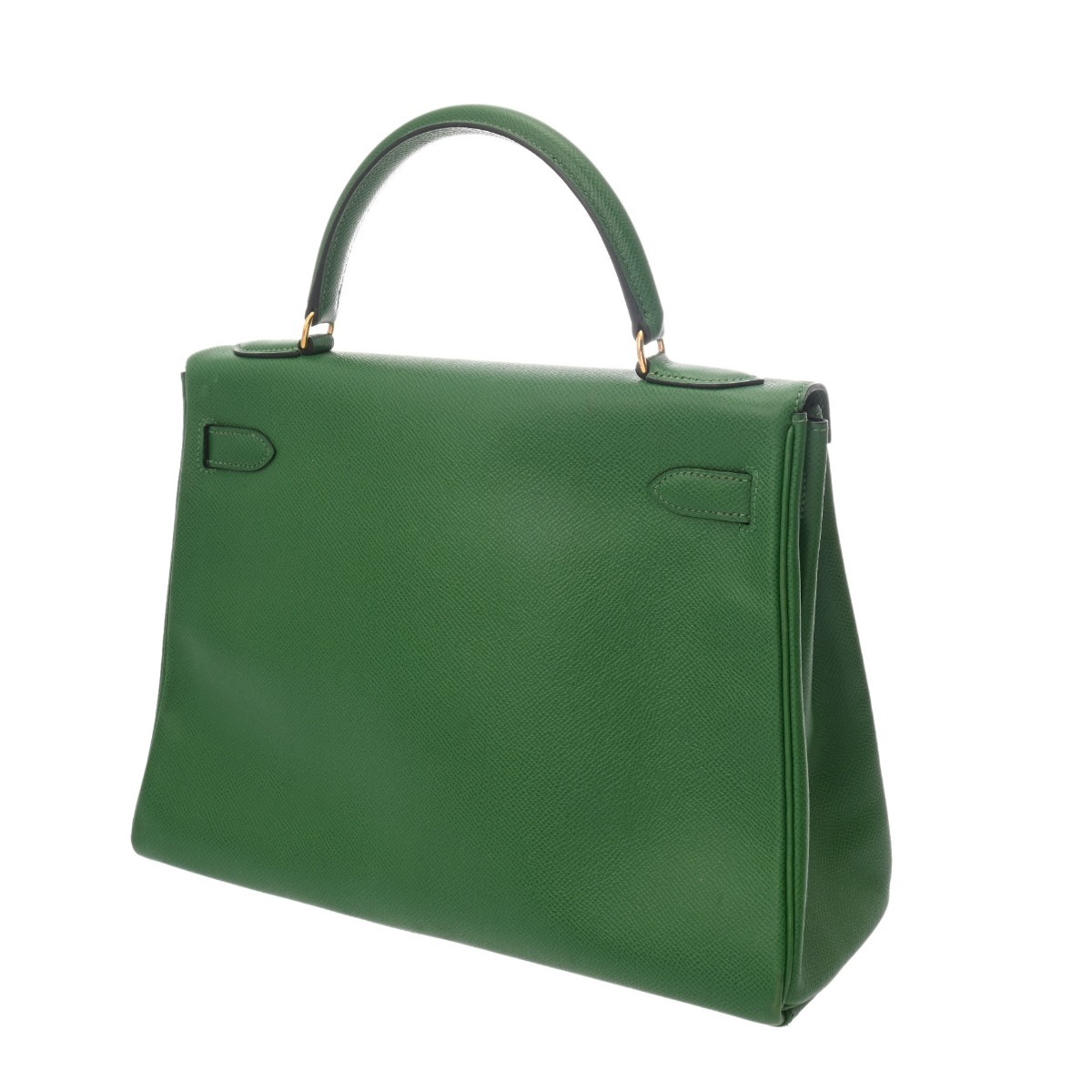 エルメス ケリー 32 内縫い 2WAY グリーン クシュベル ユニセックス