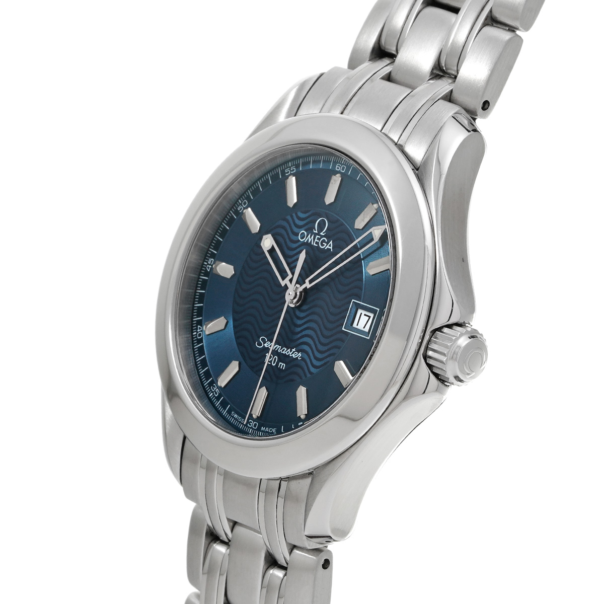 オメガ シーマスター 120 クォーツ 2511.81 ブルー メンズ 時計