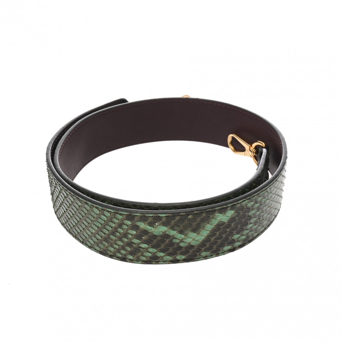 ルイ ヴィトン ショルダーストラップ グリーン パイソン ユニ