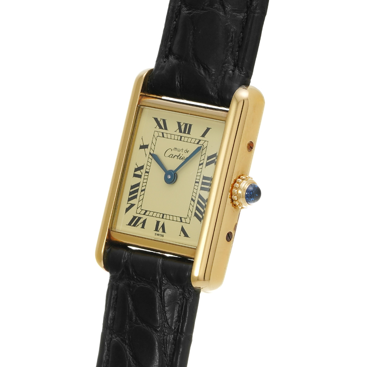 ★ジャンク★ Cartier カルティエ マストヴェルメイユ レディース腕時計 中古】CARTIER MUST TANK SMALL MODEL VERMEIL カルティエ