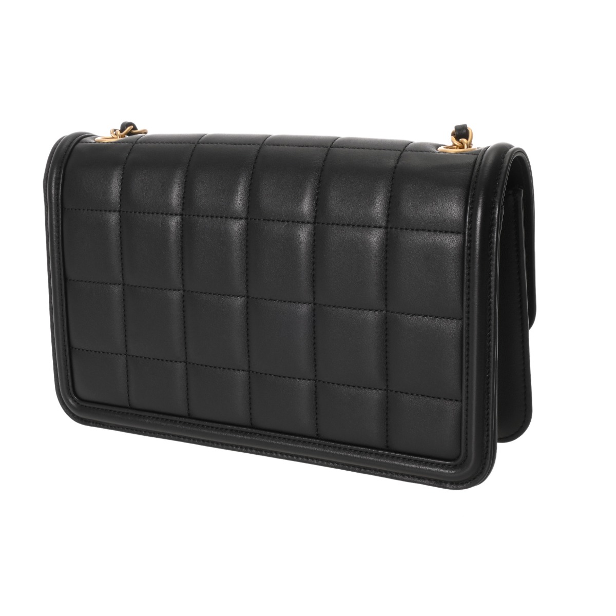 シャネル チョコバー ミニフラップバッグ ブラック AS5249 ラムスキン