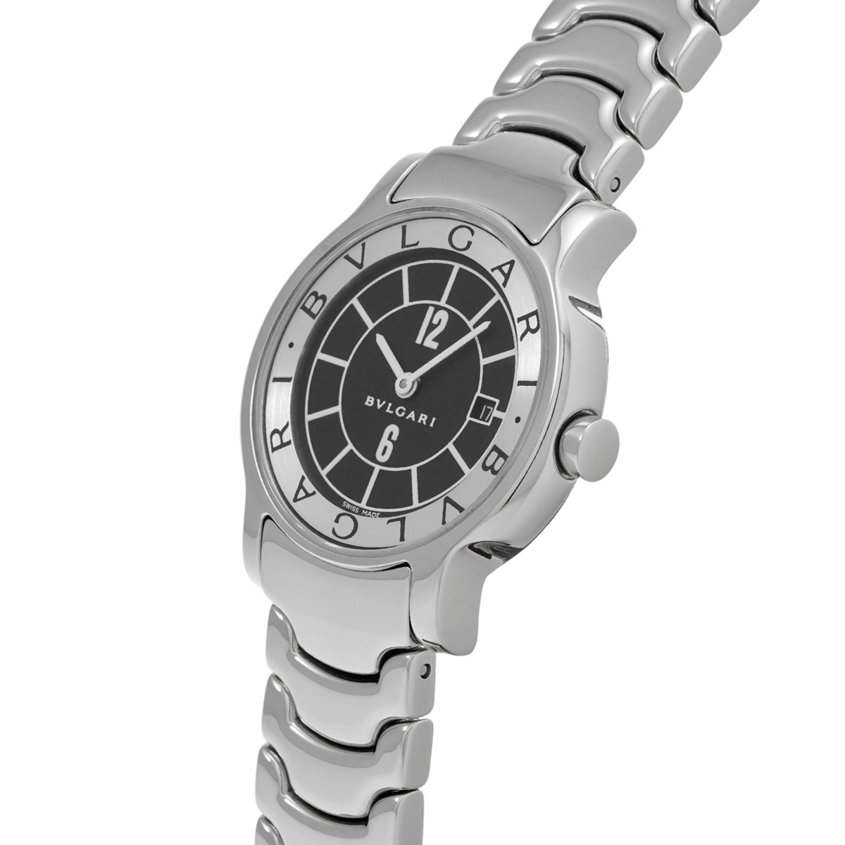 ブルガリ ソロテンポ ST29S ブラック ユニセックス 時計 【中古