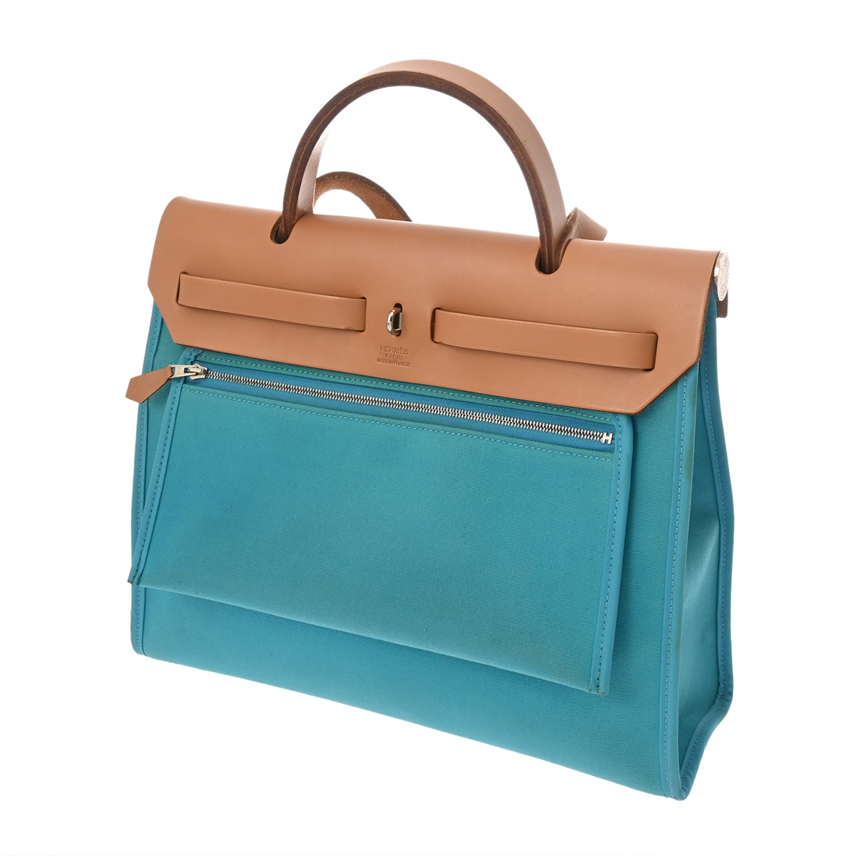 エルメス エールバッグ ジップ PM 2WAYショルダー ターコイズ