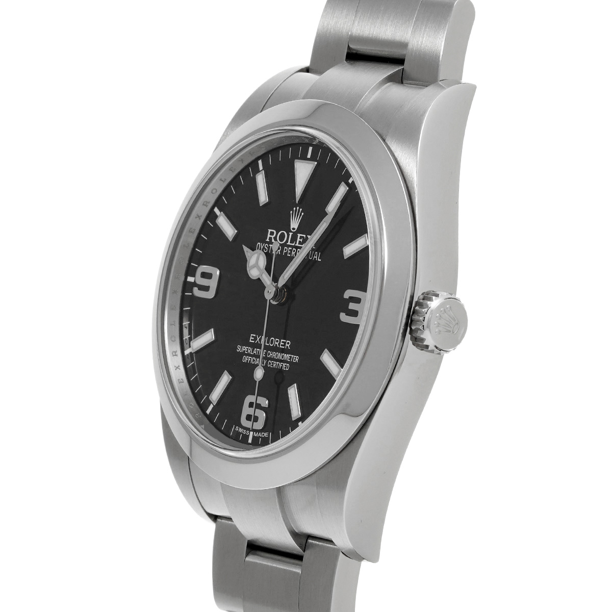 ロレックス エクスプローラー 214270 ブラック メンズ 時計 【中古