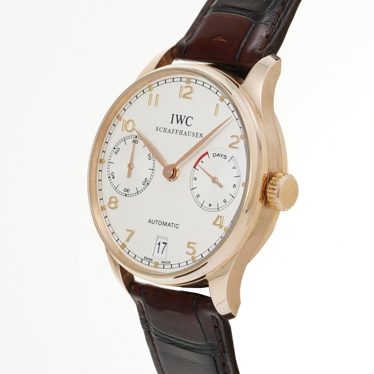 IWC ポルトギーゼ オートマティック 7デイズ IW500101 シルバー メンズ