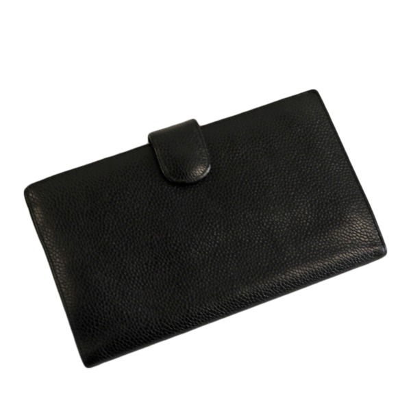 CHANEL シャネル ココマーク 二つ折り財布 ブラック レディース ブランド
