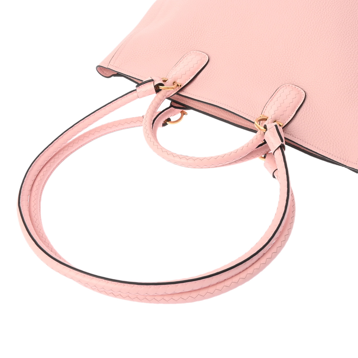 フェラガモ 2WAY ショルダーバッグ ピンク レザー レディース バッグ