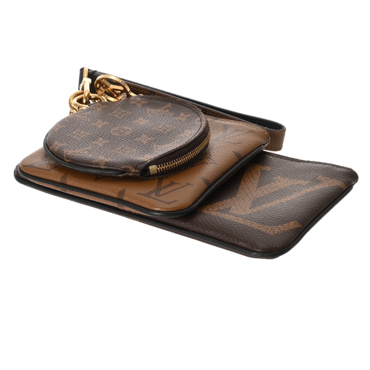 【モア＆キー】ルイ・ヴィトン（モノグラム・リバース）ポシェットトリオ モア＆キー様専用】ルイ・ヴィトン（モノグラム・リバース）ポシェット