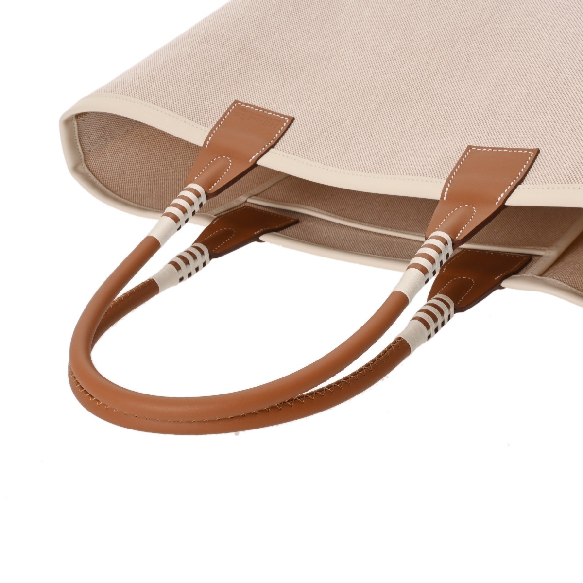 エルメス スティープル 28 エクリュ/ゴールド トワル/スイフト