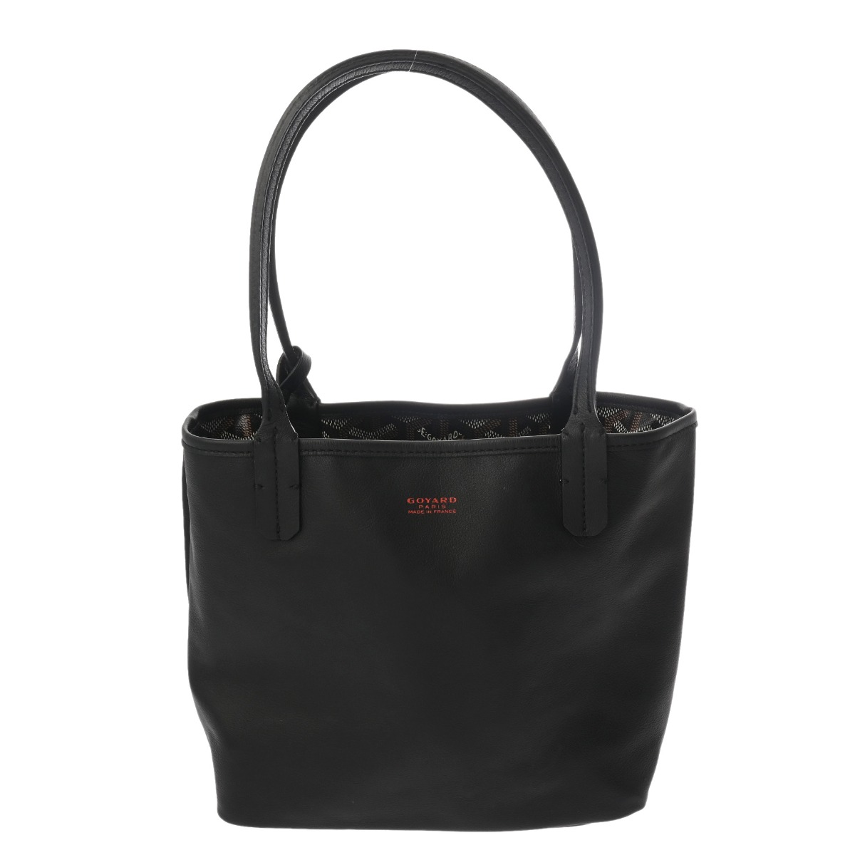 バッグインバッグ付き ゴヤール アンジュミニポーチ ブラウン ブラック