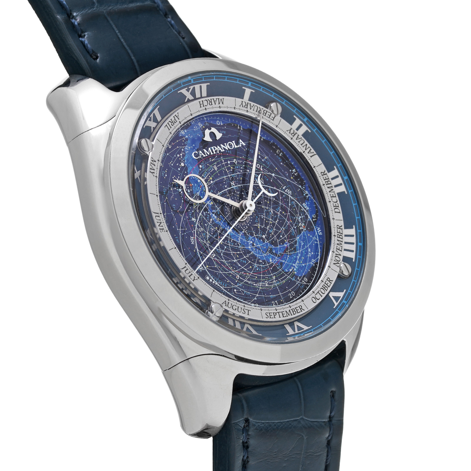 シチズン CITIZEN 腕時計 メンズ CTV57-1231 カンパノラ コスモサイン CAMPANOLA COSMOSIGN クオーツ（CAL.4398） ブルーxブルー アナログ表示