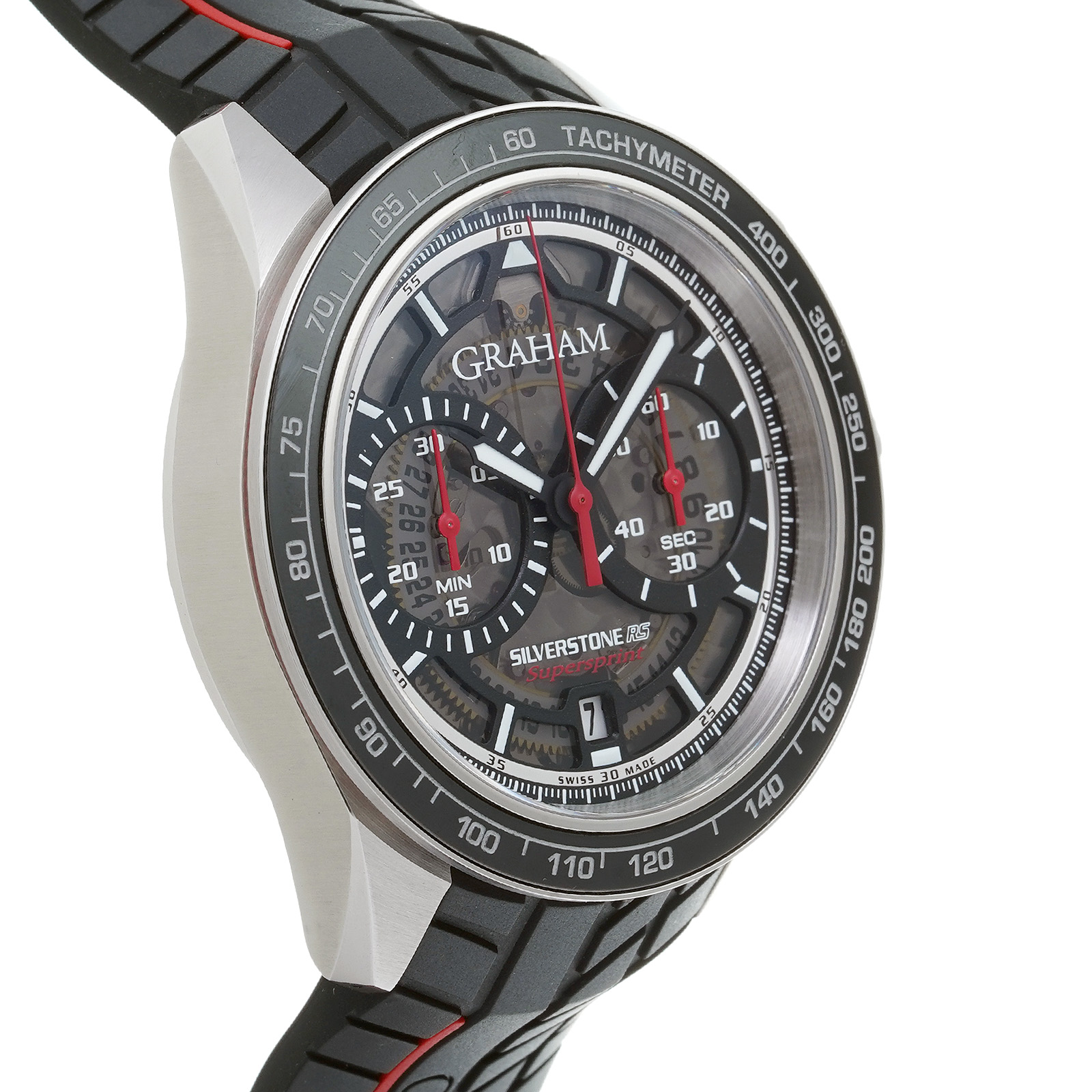 グラハム / GRAHAM シルバーストーン RS スーパースプリント 2STBC.B05A ブラック メンズ 時計 【中古】【wristwatch】