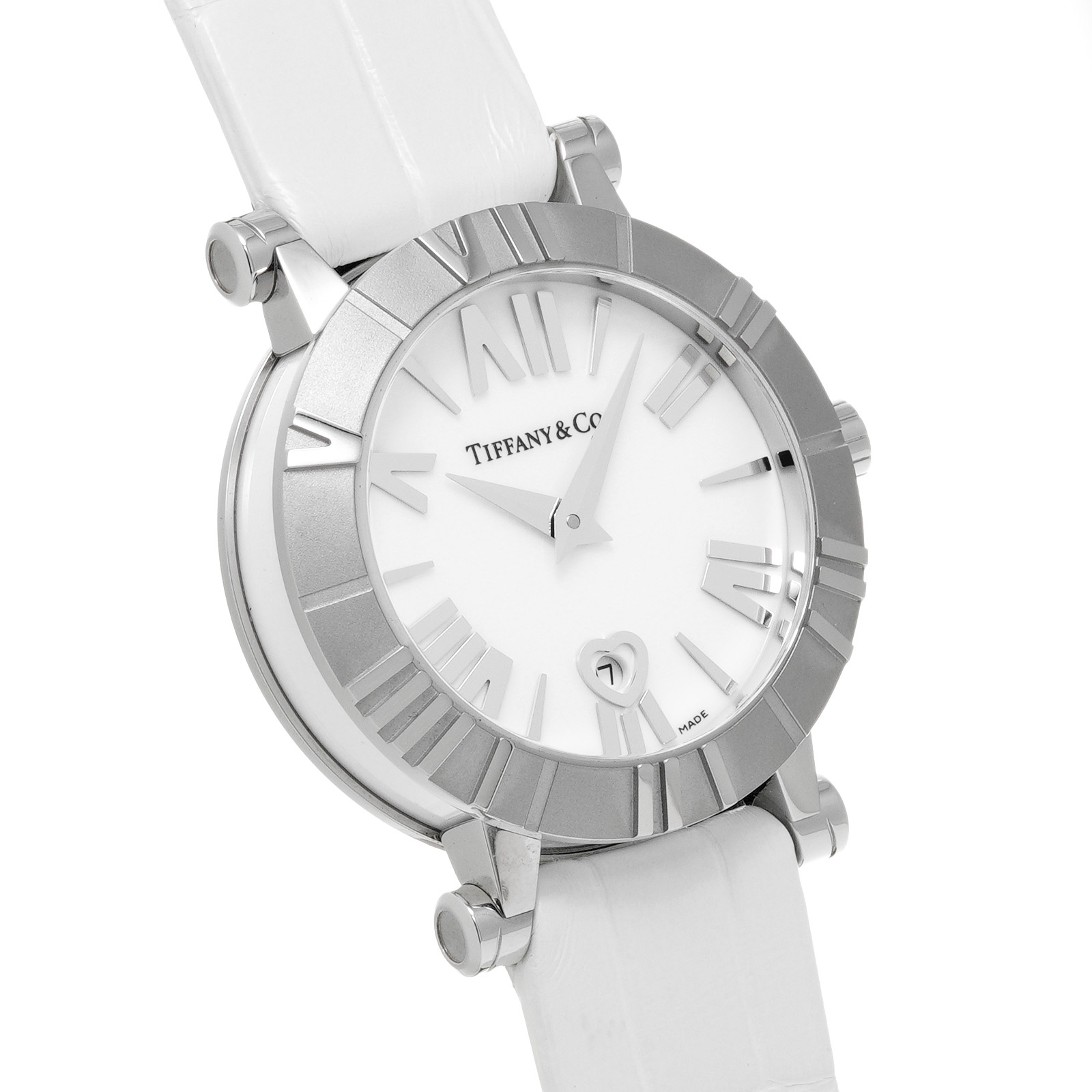 アトラス Z1300.11.11A20A71A ホワイト ティファニー TIFFANY&Co. レディース 【中古】: 時計