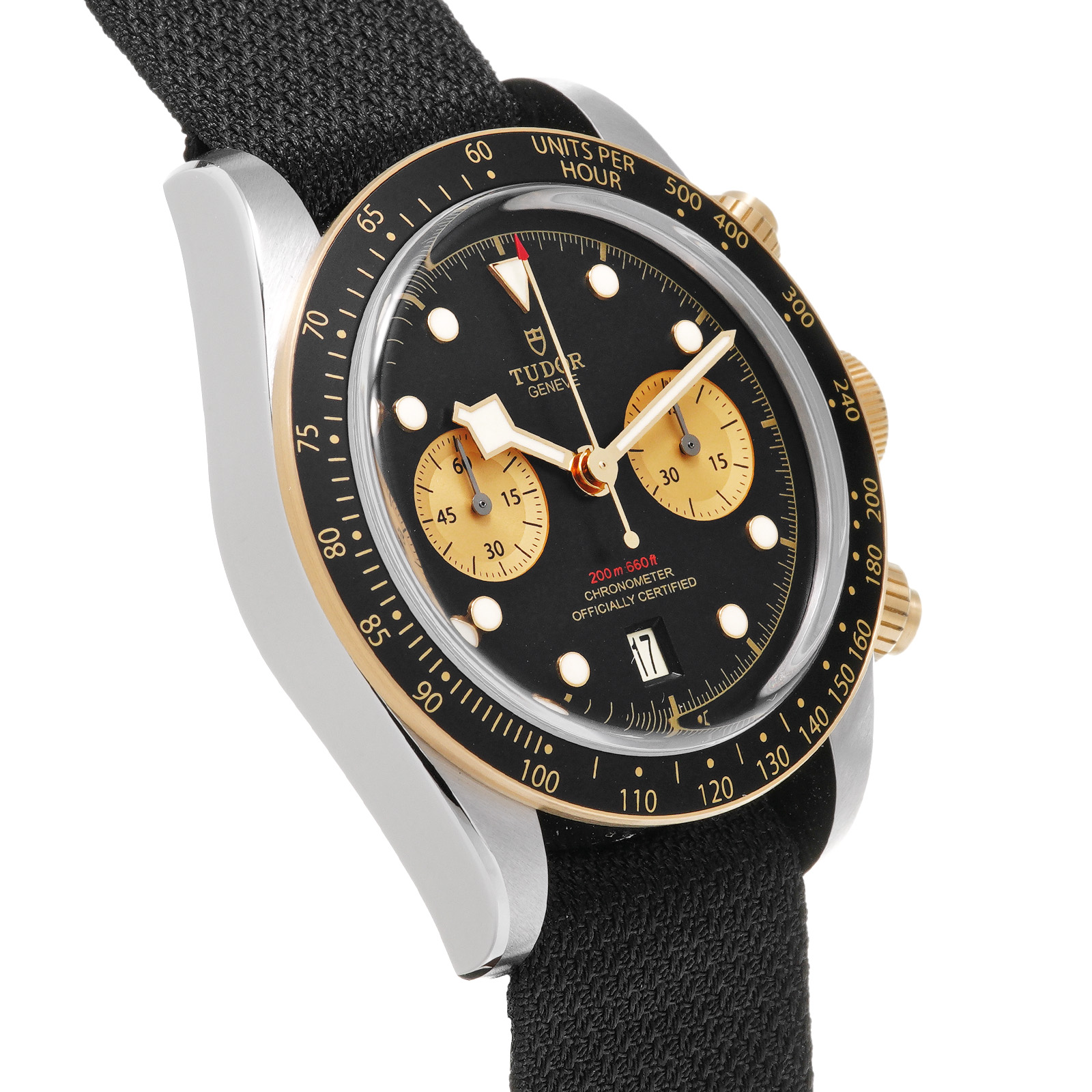 チューダー/チュードル TUDOR ブラックベイ クロノグラフ S＆G 79363N ブラック K18/SS 自動巻き メンズ 腕時計