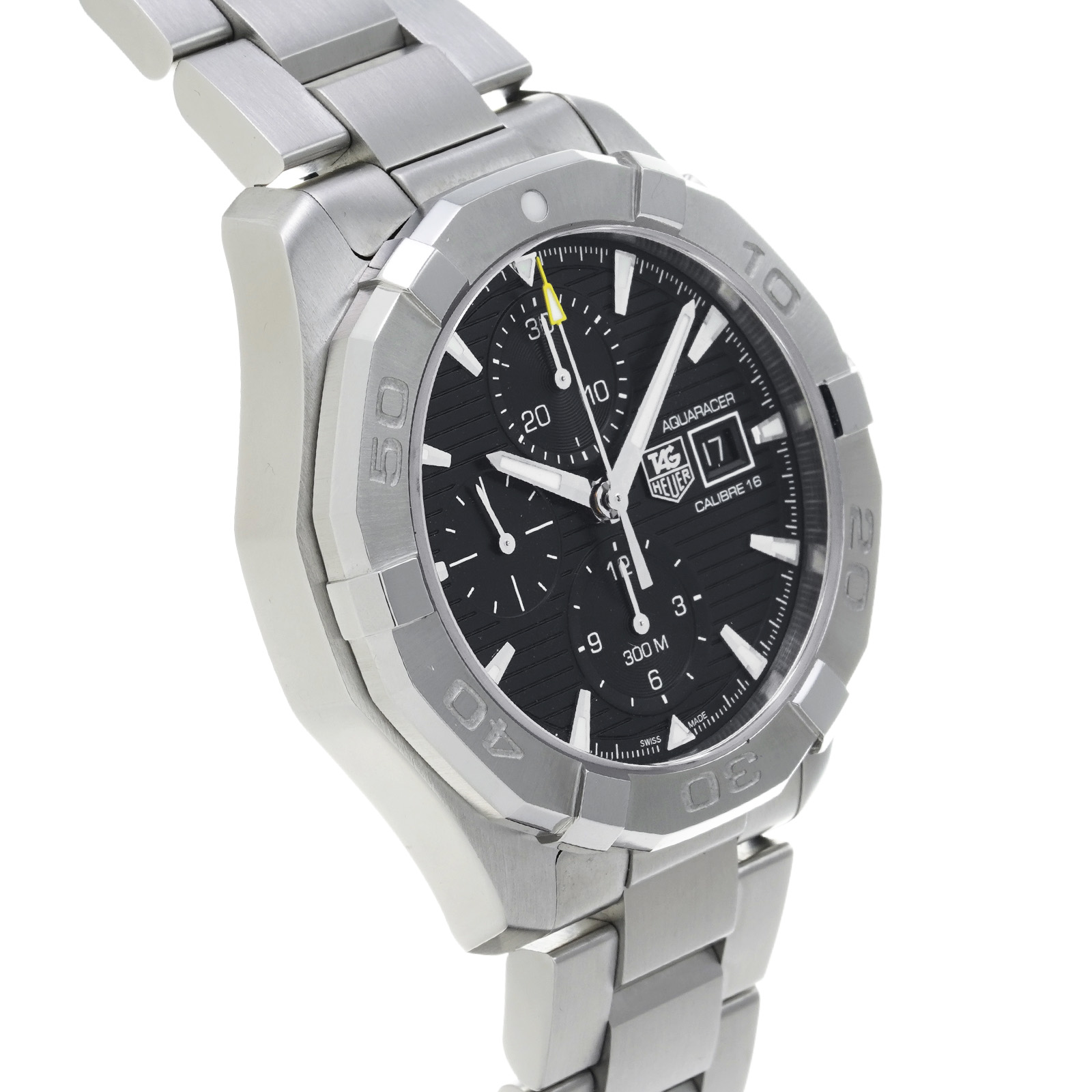 タグ ホイヤー / TAG HEUER アクアレーサー キャリバー16 クロノグラフ CAY2110.BA0927 ブラック メンズ 時計  【中古】【wristwatch】