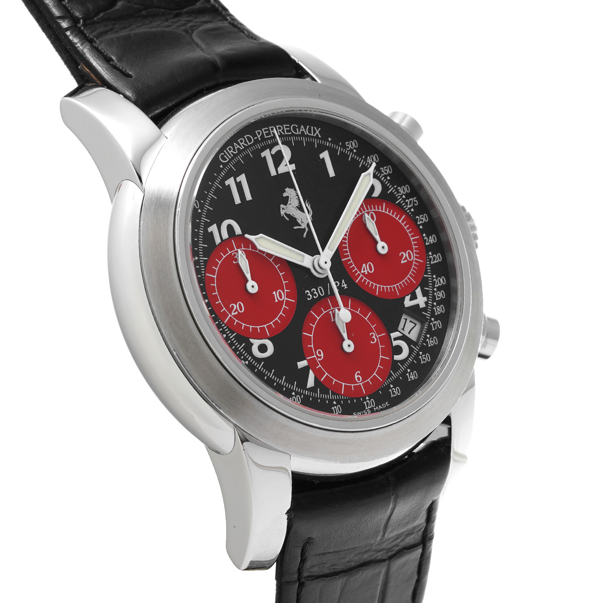 ジラール ペルゴ / GIRARD-PERREGAUX フェラーリ 330/P4 クロノグラフ 80280.0.11.6059 ブラック/レッド  メンズ 時計 【中古】【wristwatch】