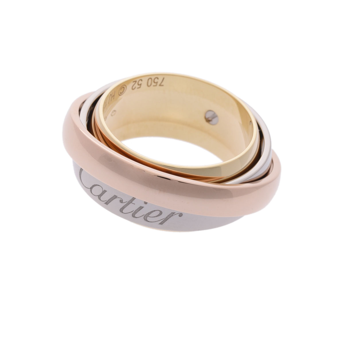 カルティエ シグネチャー リング#52 11.5号 750 K18WG ホワイトゴールド レディース 指輪 ジュエリー CARTIER