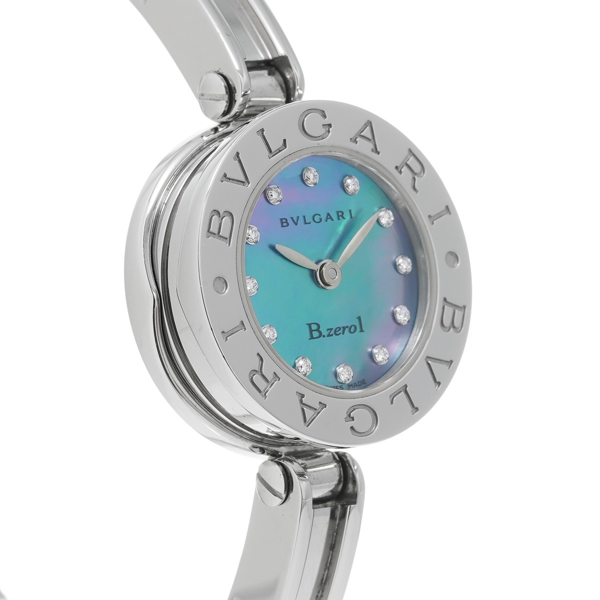 ブルガリ BVLGARI BZ22S ブルーシェル /ダイヤモンド レディース 腕時計