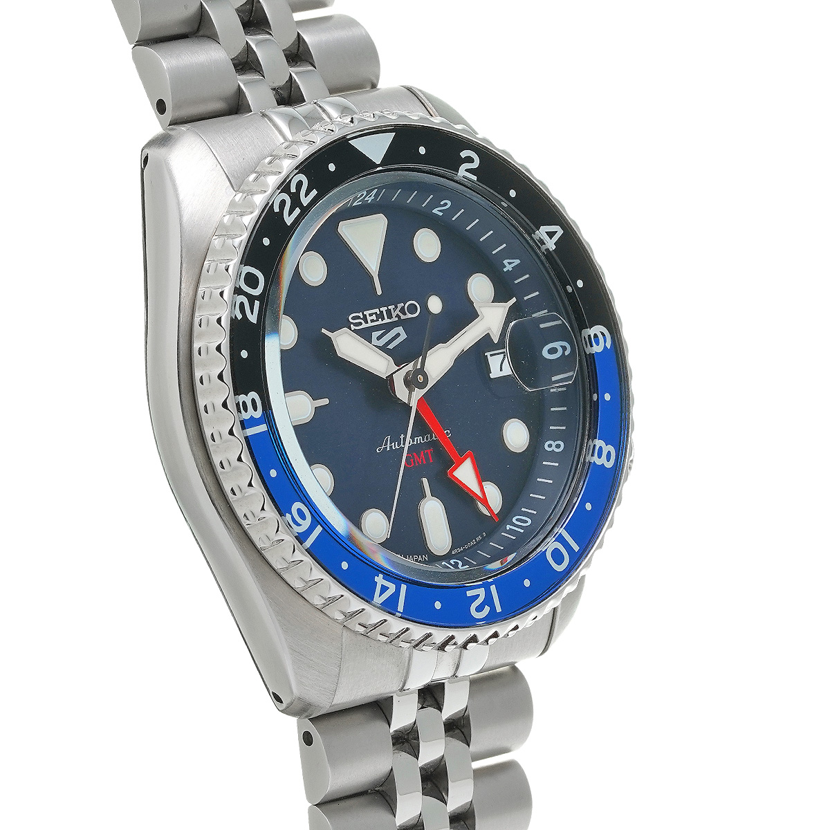 セイコー / SEIKO 5スポーツ SKX スポーツスタイル メカニカル GMT SBSC003 ブルー メンズ 時計  【中古】【wristwatch】