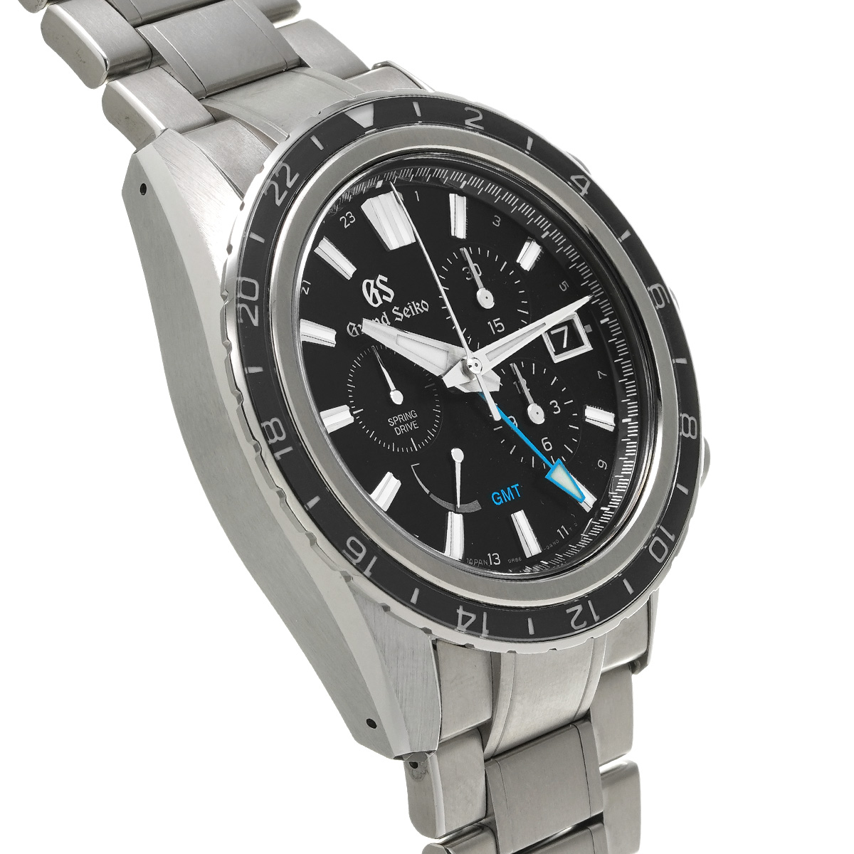 グランドセイコー / Grand Seiko エボリューション9コレクション スプリングドライブ クロノグラフ GMT SBGC251 ブラック  メンズ 時計 【中古】【wristwatch】