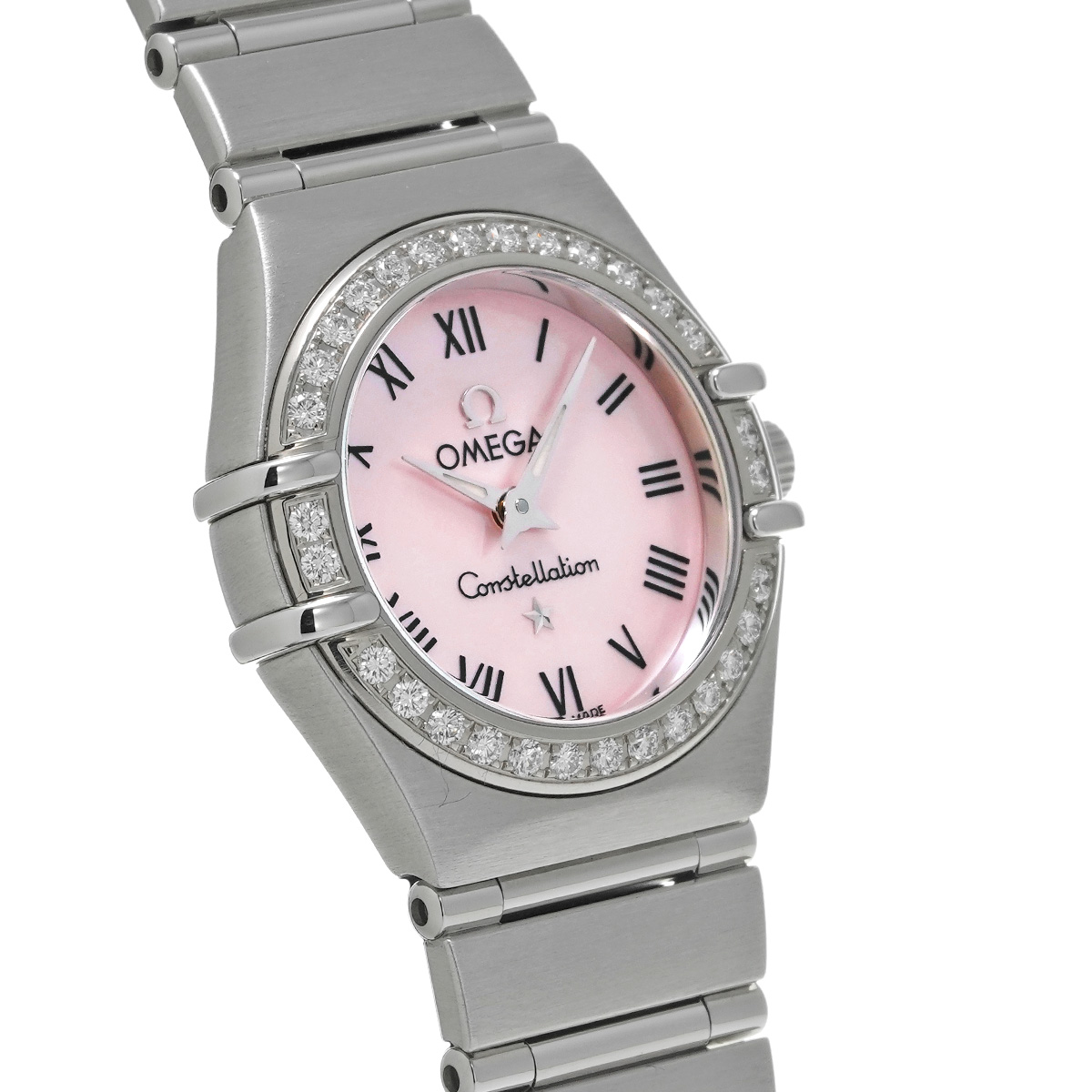 オメガ / OMEGA コンステレーション ミニ クォーツ 1466.83 ピンクシェル レディース 時計 【中古】【wristwatch】