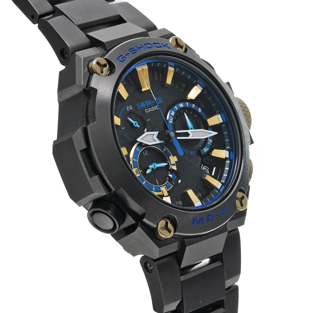 カシオ CASIO MRG-B2000B-1AJR ブラック /ブルー メンズ 腕時計
