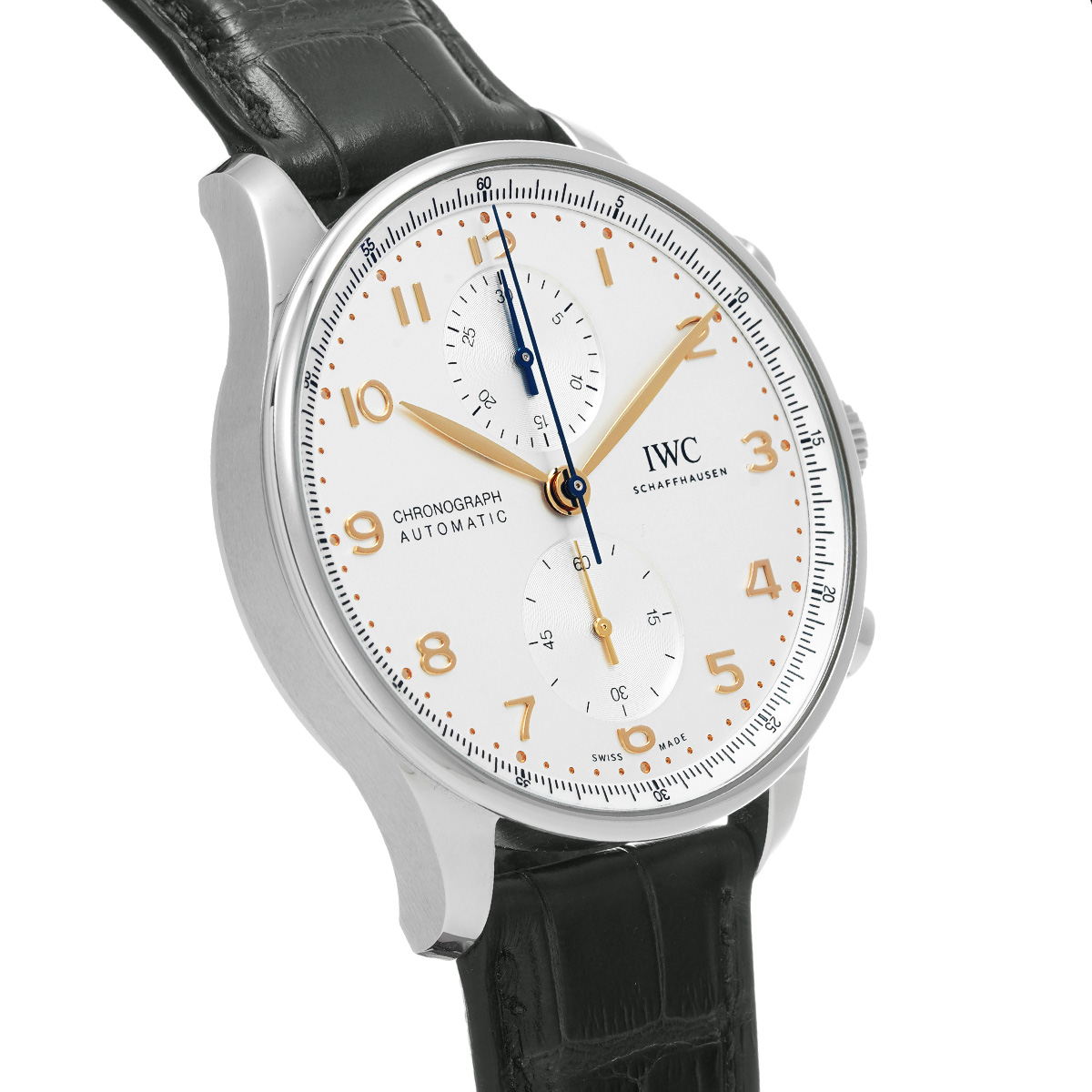 IWC ポルトギーゼ クロノグラフ IW371604 シルバー メンズ 時計 【中古】【wristwatch】
