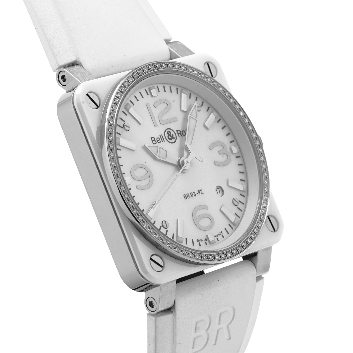 ベル＆ロス Bell & Ross BR0392-WH-C-D/SRB ホワイトシェル メンズ 腕時計